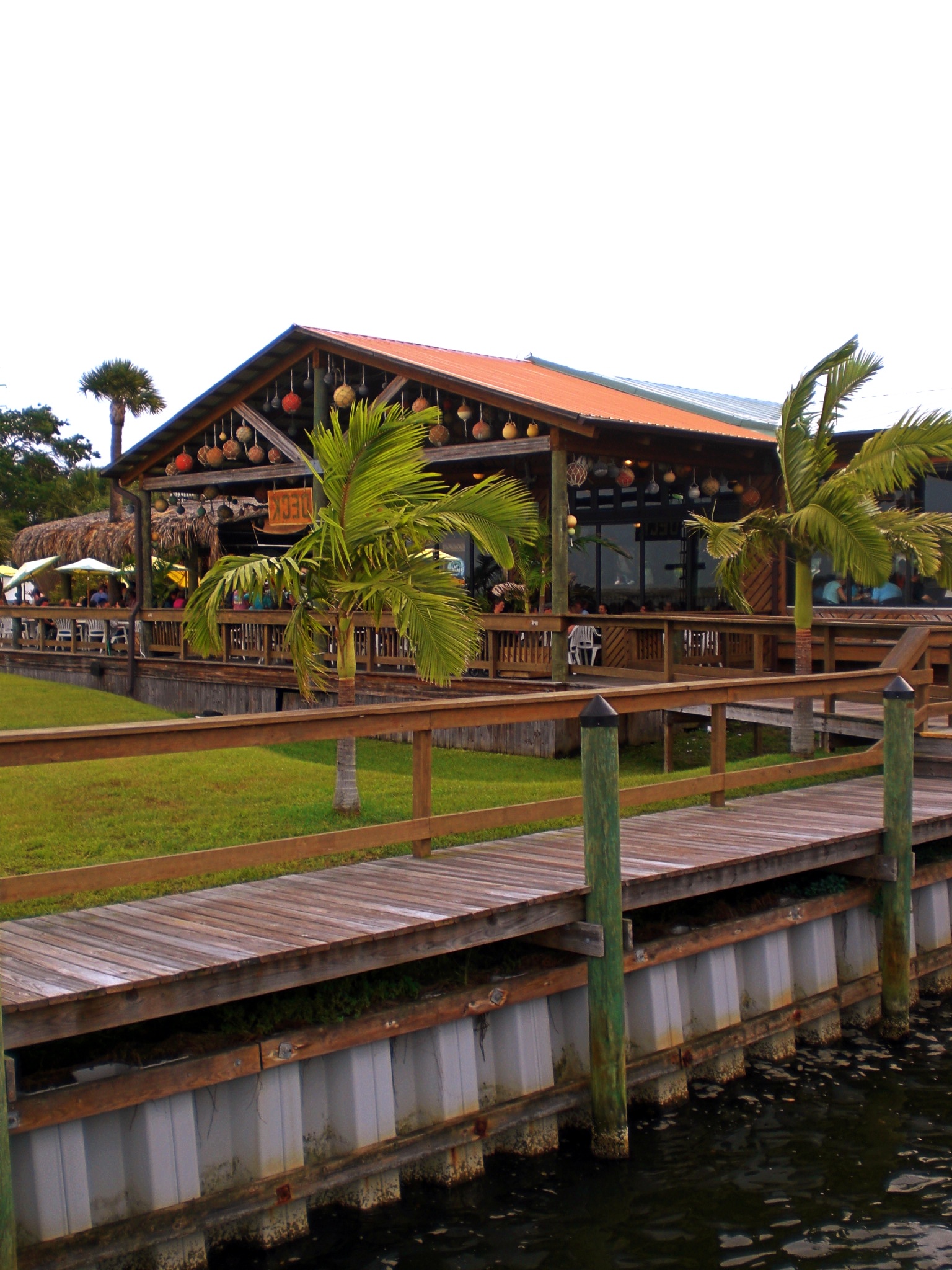 Grills restaurant in Melbourne, Florida as seen from the Indian River.