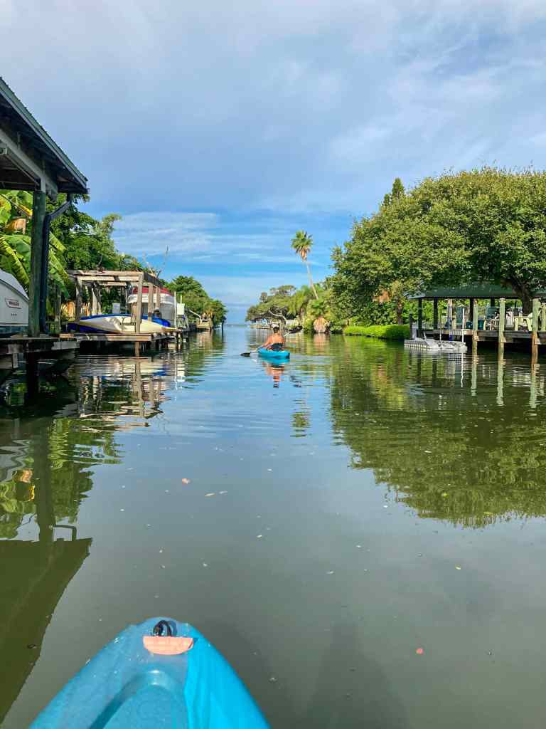 kayaking on the banana river in florida